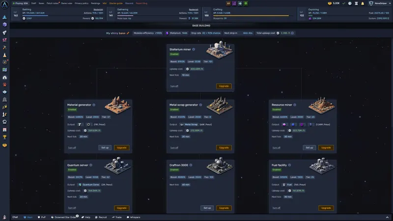 Stellar Odyssey : capture officielle des activités multijoueur