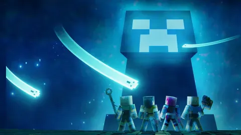 Minecraft Dungeons 2 montre le creeper géant de la bataille pour Tokyo