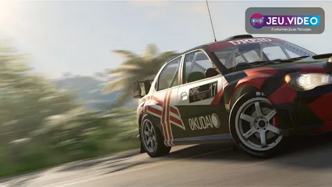 BeamNG.drive avec voiture en action et arrivée PS5 en 2026