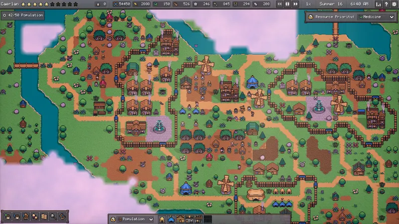 Settler's Domain exploration : environnement officiel du monde procédural