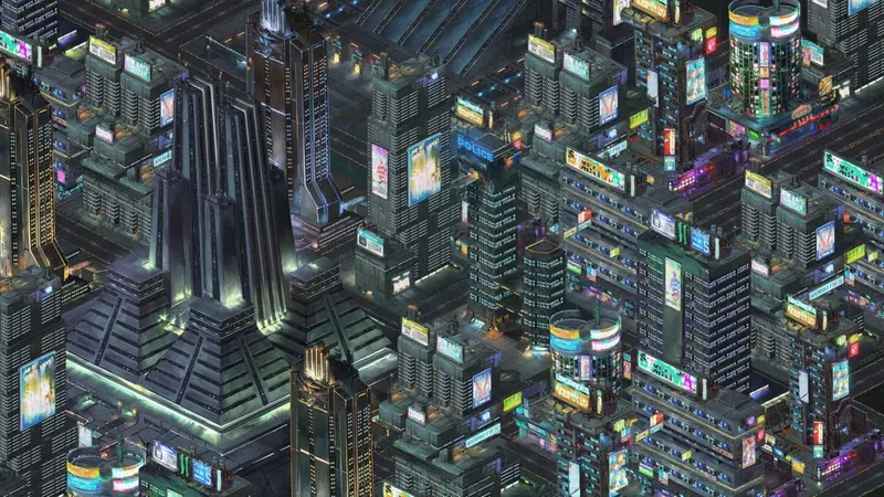 Un sim-city à la sauce cyberpunk