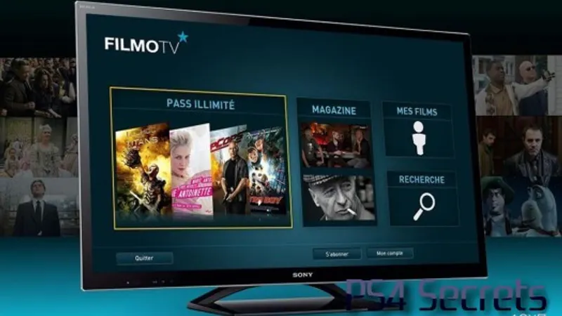 FILMOTV sur ps3 et ps4