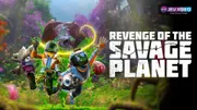 Explorateur de Revenge of the Savage Planet utilisant un outil de mobilité dans un canyon, image de couverture pour un guide débutant