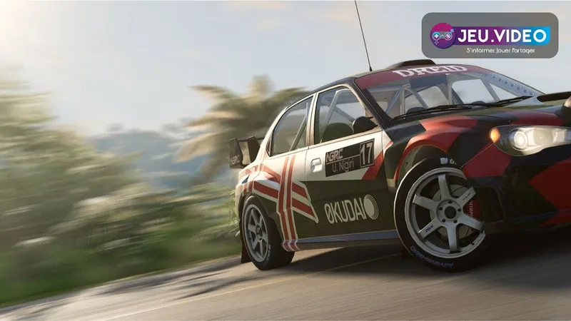 BeamNG.drive avec voiture en action et arrivée PS5 en 2026