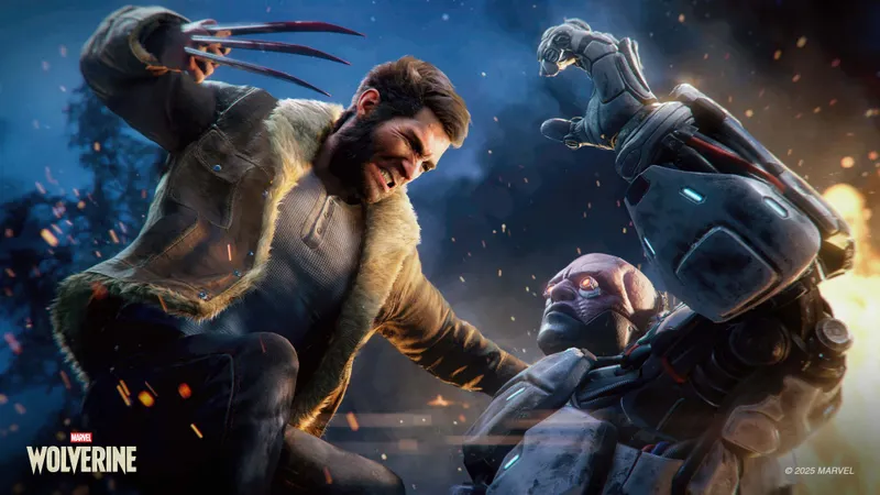 Wolverine attaque un ennemi avec ses griffes dans Marvel’s Wolverine sur PS5