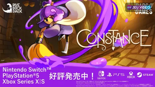 Constance consoles montrant l’héroïne au pinceau sur PS5, Xbox et Switch
