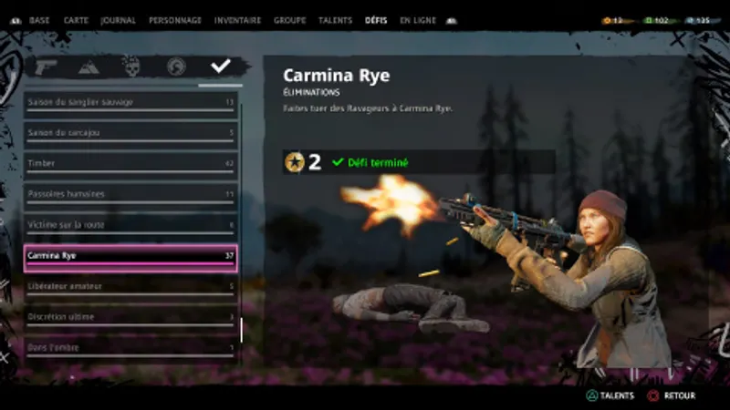 RÃ©sultat de recherche d'images pour "liste dÃ©fis far cry new dawn"