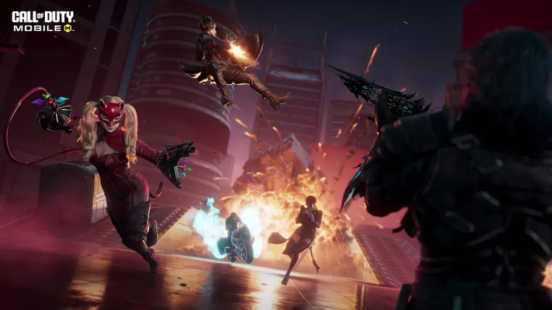 Call of Duty Mobile réglages et interface de jeu sur smartphone