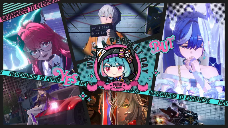Visuel officiel de Neverness to Everness avec plusieurs personnages pour comparer Jiuyuan au roster