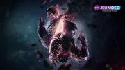 Artwork officiel de Tekken 8 avec Jin Kazama et Kazuya Mishima pour illustrer un guide débutant sur le Heat et les combos simples