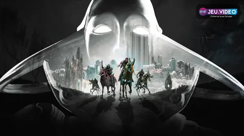 Visuel officiel de The Duviri Paradox montrant le Drifter, le Kaithe et Dominus Thrax dans Warframe
