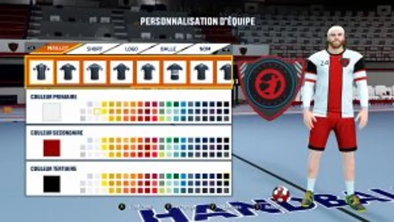 Handball 21 créer son équipe