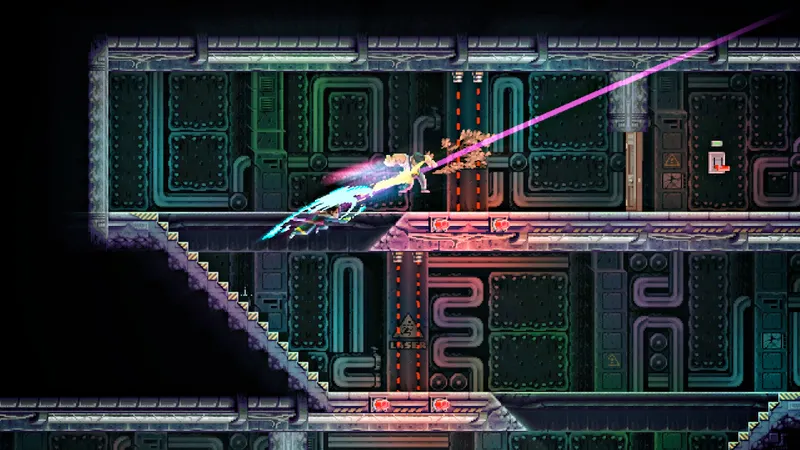 Salle d’action de Katana Zero avec plusieurs ennemis à éliminer dans un ordre précis