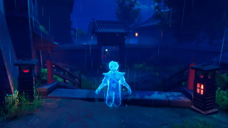 Le personnage joueur sous forme de fantôme.