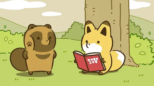Tanuki to Kitsune trailer montrant le duo animal dans le visuel de l’anime