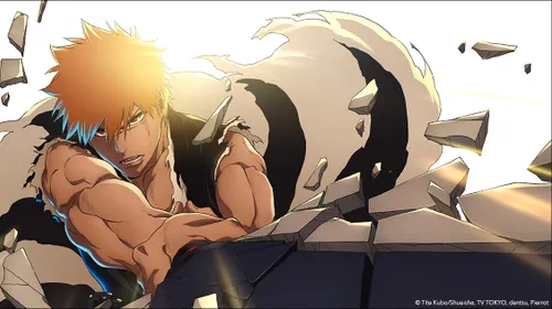 Visuel officiel de Half-Hollow Ichigo dans BLEACH THE STORIES
