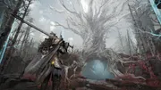 Mistfall Hunter, chasseurs face à une créature dans un décor de fantasy sombre