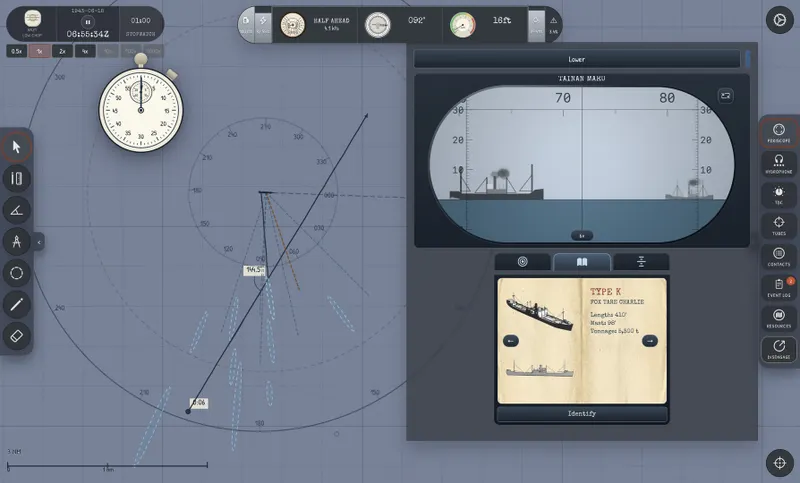 Análisis de Silent Shark: captura oficial de las herramientas de simulación