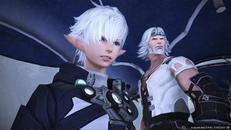 Outdoor FINAL FANTASY XIV Online scene used to preserve image detail while adjusting graphics settings