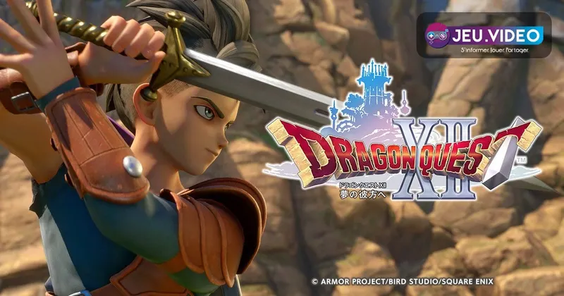 Logo Dragon Quest XII Beyond Dreams sur l’image officielle Square Enix