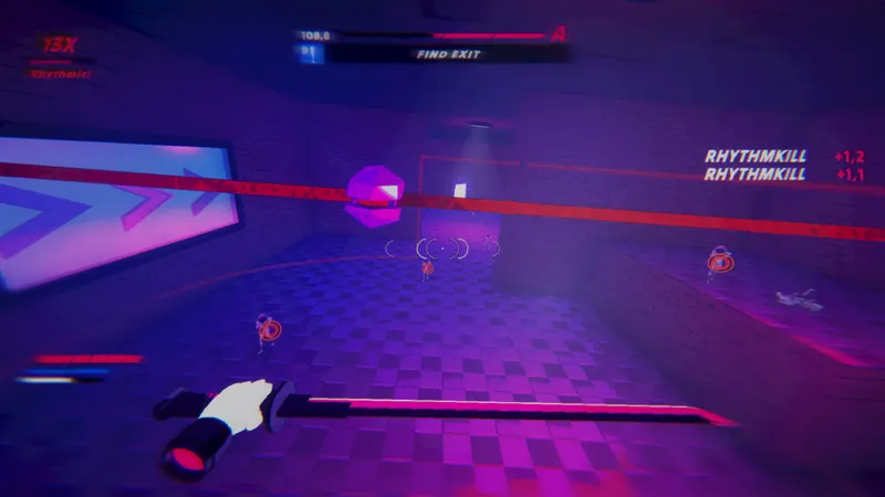 RHYTHMKILL: imagen oficial de los desplazamientos y el dash