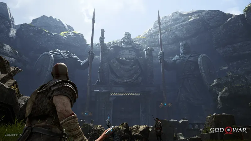 Capture officielle de God of War montrant le contexte de gameplay pour l'étape 5 du guide joueur
