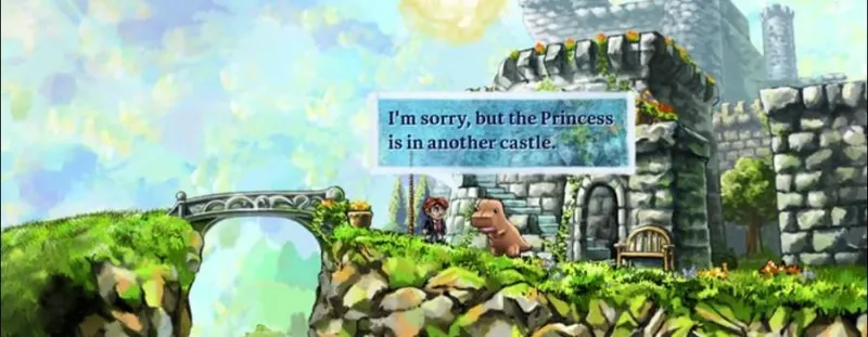 Braid - référence à Super Mario Bros