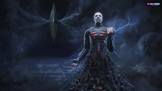 Clive Barker's Hellraiser Revival key art officiel avec Pinhead et ambiance infernale