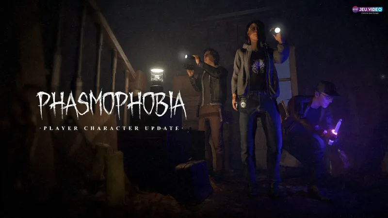 Phasmophobia mise à jour montrant les chasseurs de fantômes avant la personnalisation