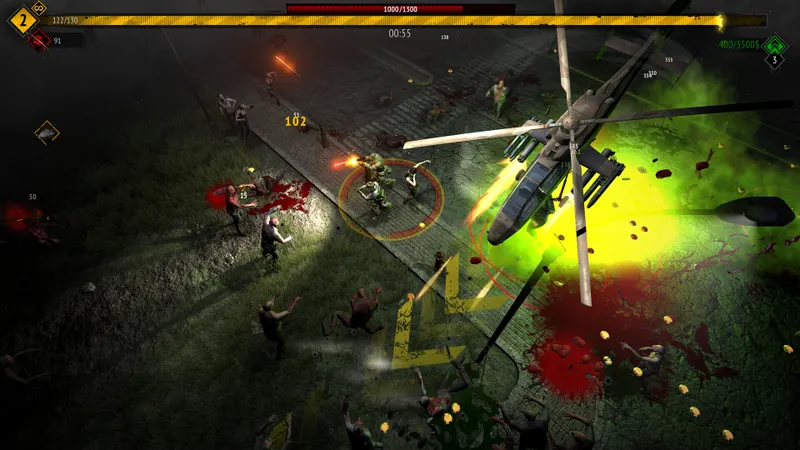 Capture officielle de Yet Another Zombie Survivors montrant une partie du gameplay