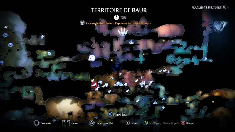 Ori and the Will of the Wisps quête "de main en main" étape 6