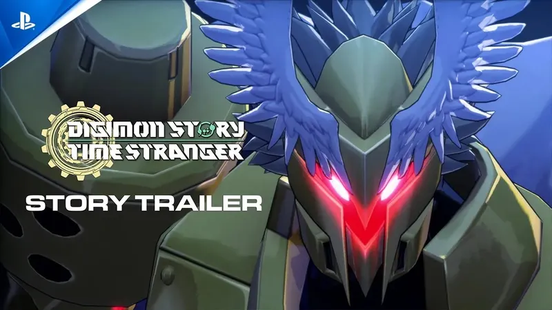 Digimon Story Time Stranger montrant un Digimon mécanique dans le trailer histoire