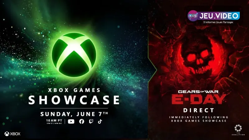 Xbox Games Showcase 2026 et Gears of War : E-Day Direct, le grand rendez-vous Xbox de juin