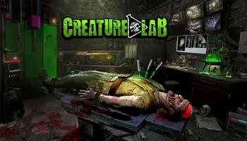 laboratoire creature lab avec tête de mort