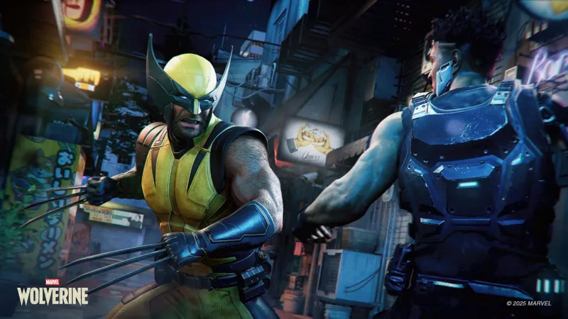 Wolverine dans une ruelle sombre face à des ennemis dans Marvel’s Wolverine