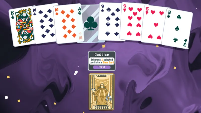 Capture officielle de Balatro montrant le contexte de gameplay pour l'étape 2 du guide joueur