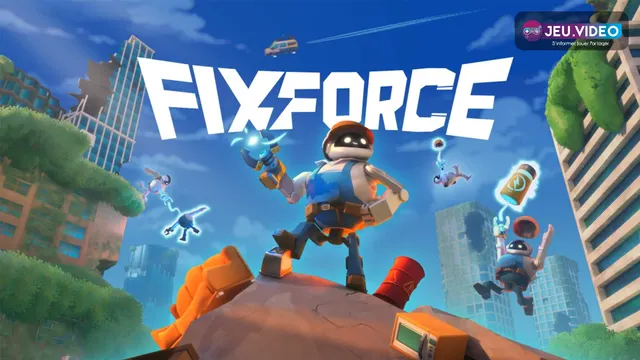 FixForce prix et key art officiel des robots réparateurs sur leur chantier