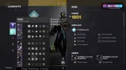Écran du Chasseur prismatique de Destiny 2 avec ses capacités et aspects pour un build PvE polyvalent