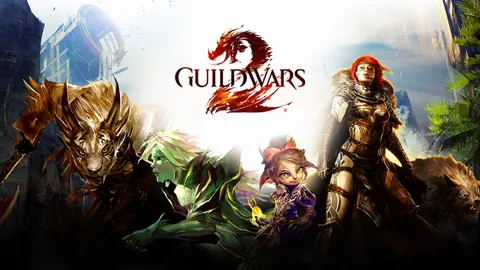 Illustration officielle de Guild Wars 2, jeu situé en Tyrie