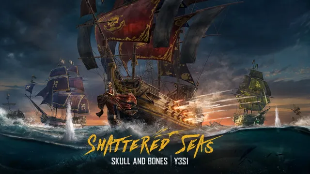 Skull and Bones Year 3 montre la saison Shattered Seas et le galion