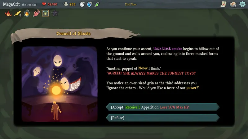 Capture officielle de Slay the Spire montrant le contexte de gameplay pour l'étape 4 du guide joueur