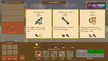 Net Gains, jeu de pêche roguelite en pixel art
