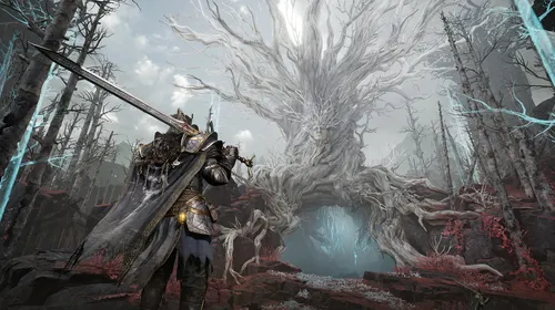 Visuel officiel haute résolution de Mistfall Hunter dans son univers de dark fantasy à la troisième personne