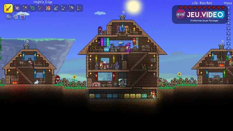 Terraria montre un monde en pixels à explorer et construire