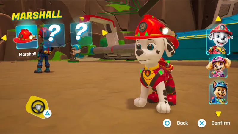 PAW Patrol Dino World montrant Ryder et les chiots dans une zone de mission