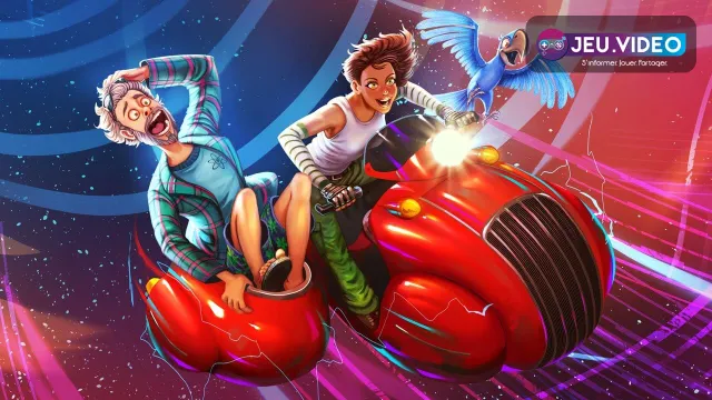 Whirlight sur Steam avec Hector et Margaret dans une aventure temporelle colorée