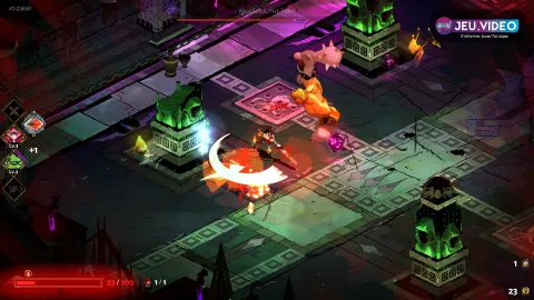 Official Hades artwork showing Zagreus armed before an infernal backdrop