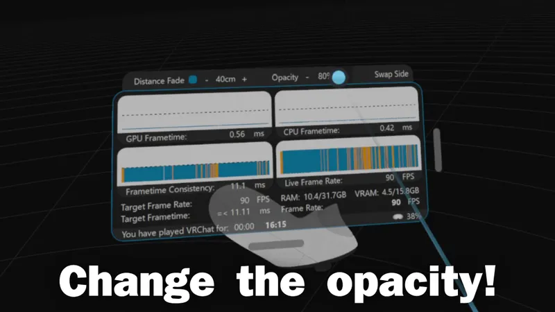 Captura oficial de Steam de la herramienta Seamen Performance Overlay