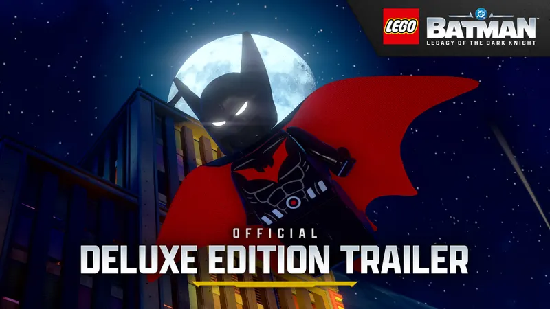 Official LEGO Batman Legacy of the Dark Knight combat scene in Gotham.