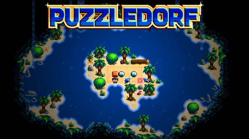 Puzzledorf roadmap Xbox 2026, key art pixel art coloré